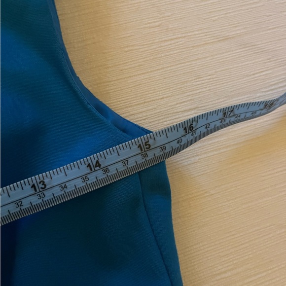 Trina Turk Dress - Women's 4 Blue - Sleeveless V-Neck Sheath - Picture 8 of 8